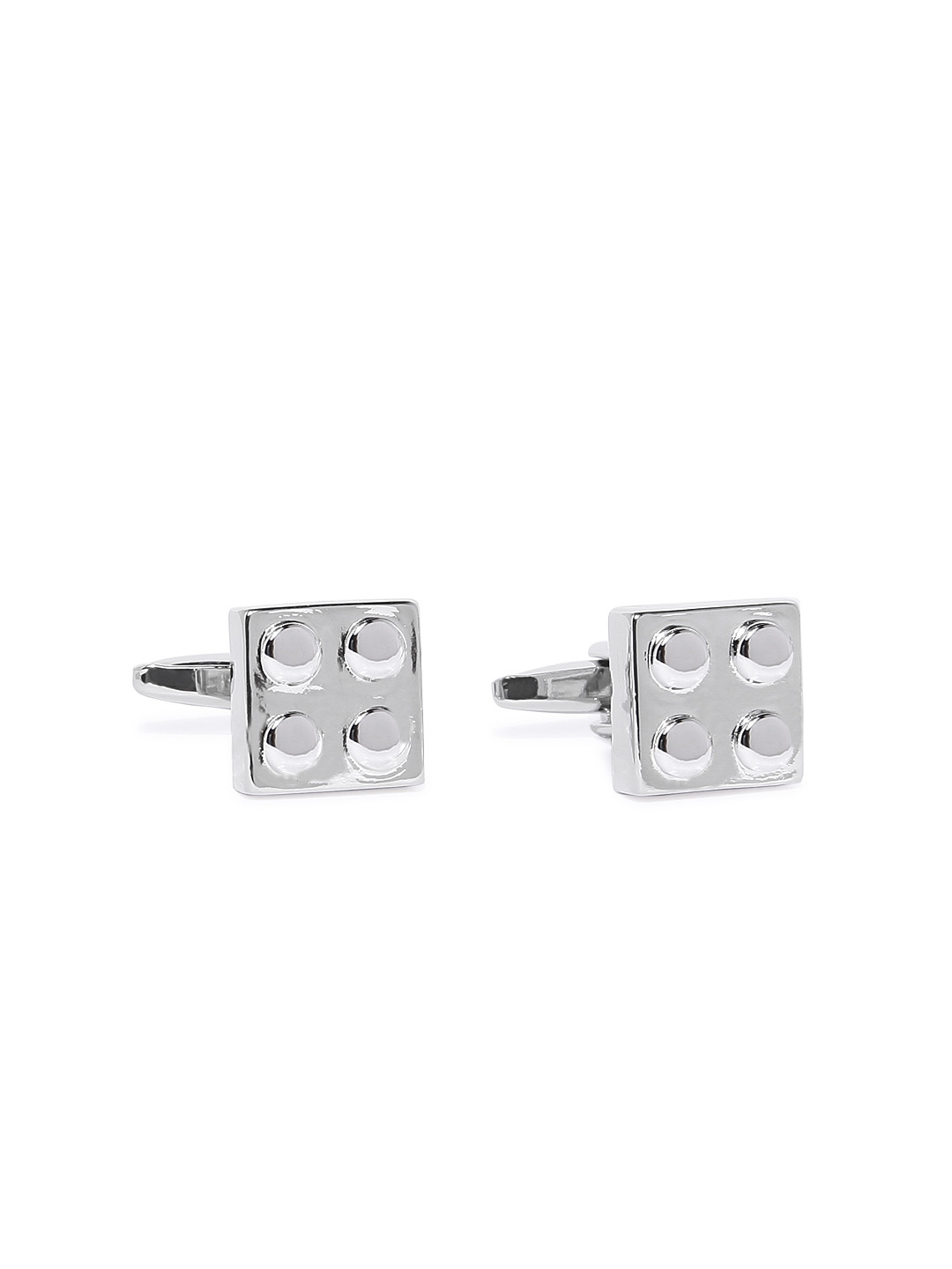 Peora Silver-Toned Square Cufflinks