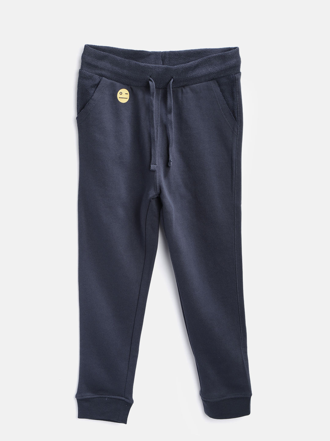 Buy Mango Kids Boys Navy Blue Joggers 