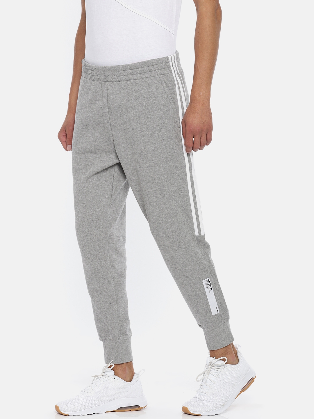 mens grey adidas track pants