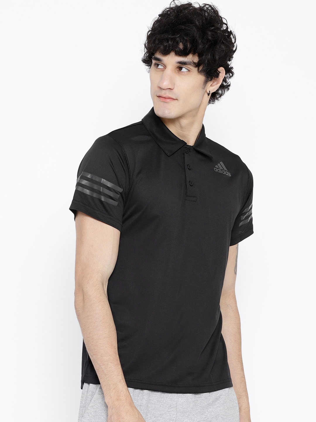Buy ADIDAS Men Black Solid Climacool Training Shirt - Tshirts for | Myntra