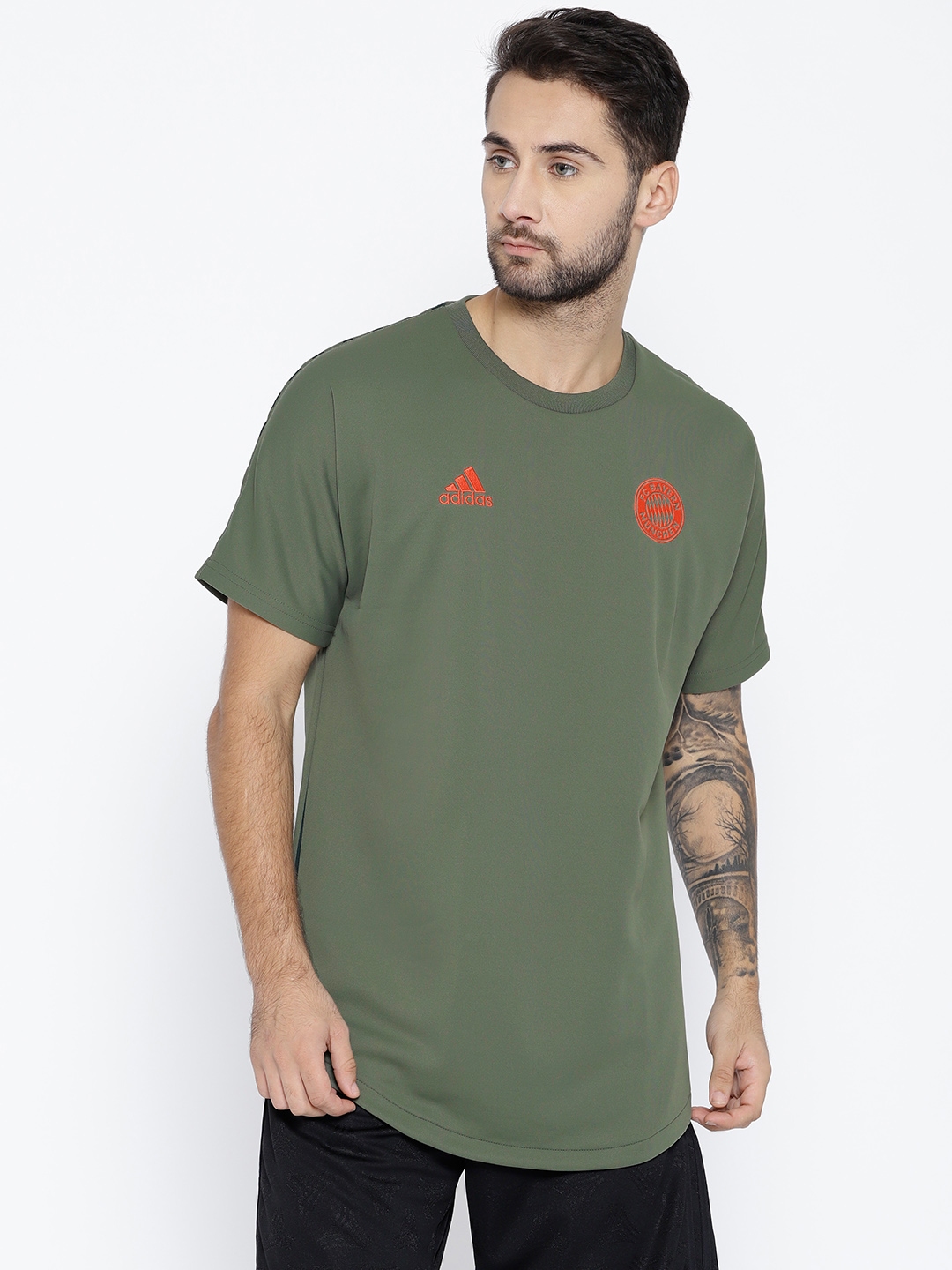 adidas army green shirt