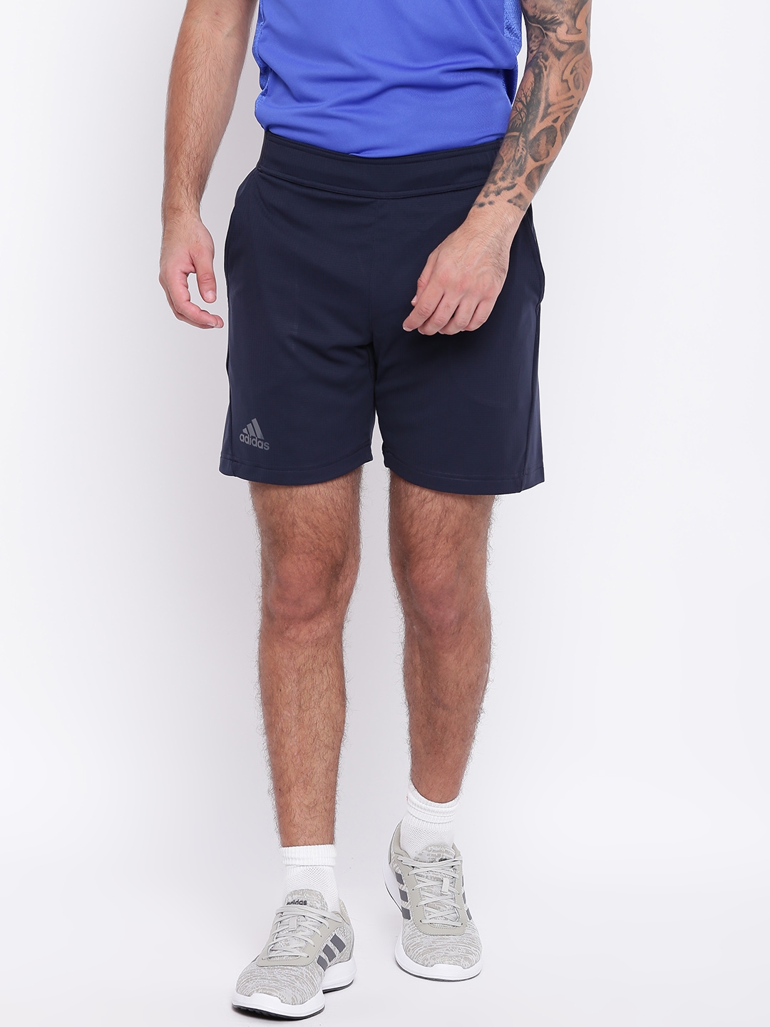 adidas navy blue shorts