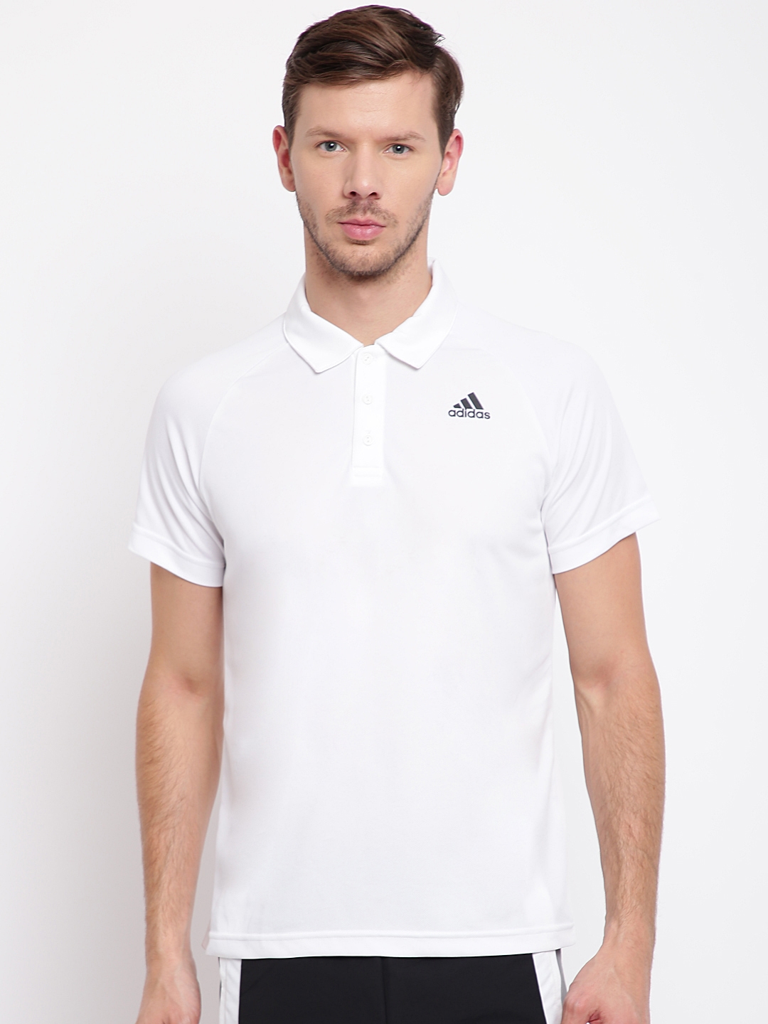 Buy ADIDAS Men White Solid Polo Collar - Tshirts for Men 7101606 | Myntra