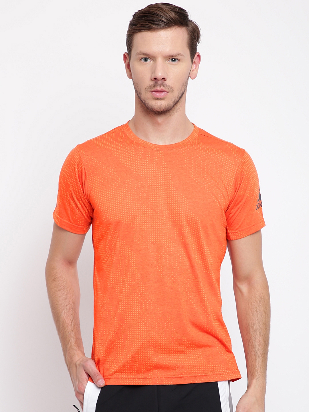 Buy ADIDAS Men Orange FreeLift Aeroknit Printed Round Neck Training T Shirt  - Tshirts for Men 7101627 | Myntra