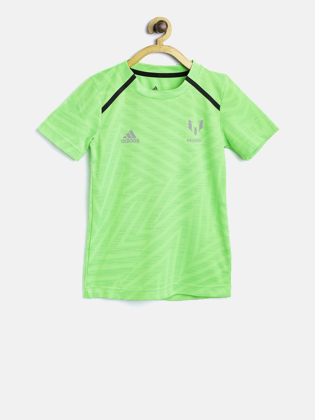 adidas fluorescent green t shirt