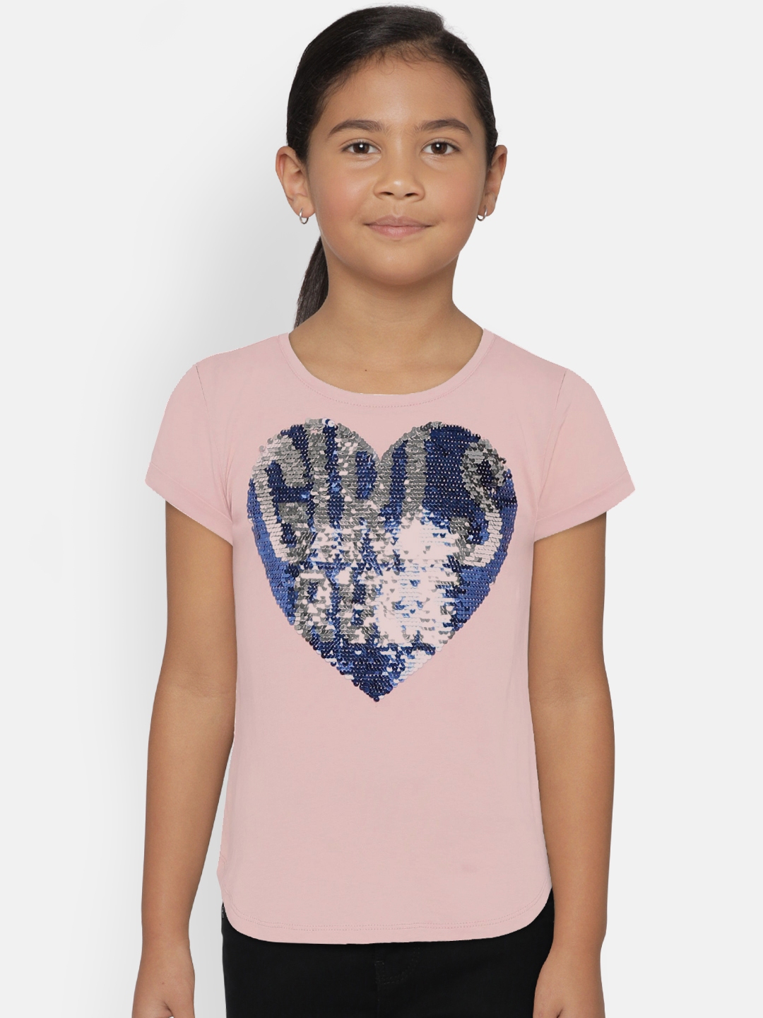 flippy sequin shirt girl