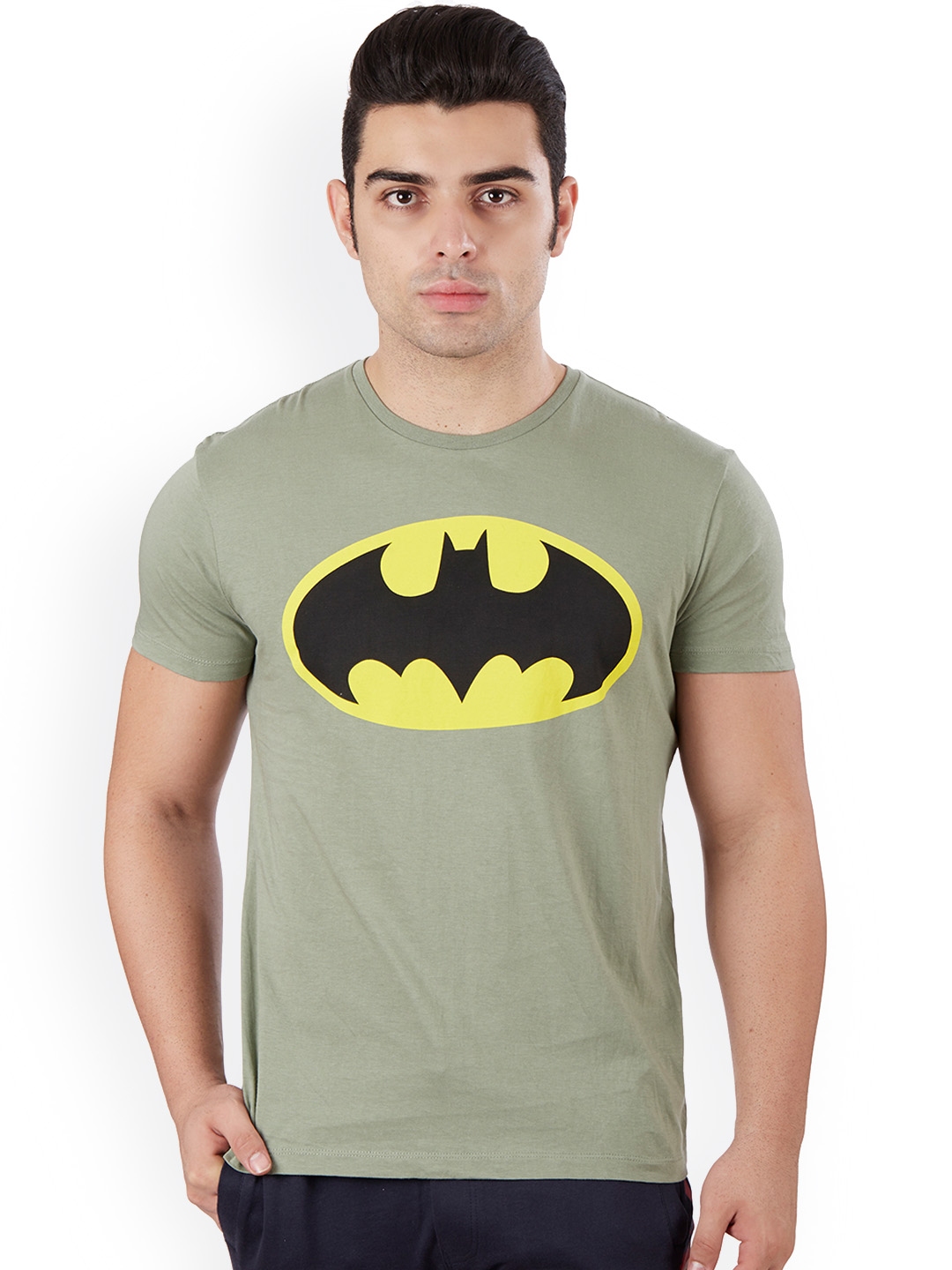 Buy Free Authority Men Green Batman Printed T Shirt Tshirts For