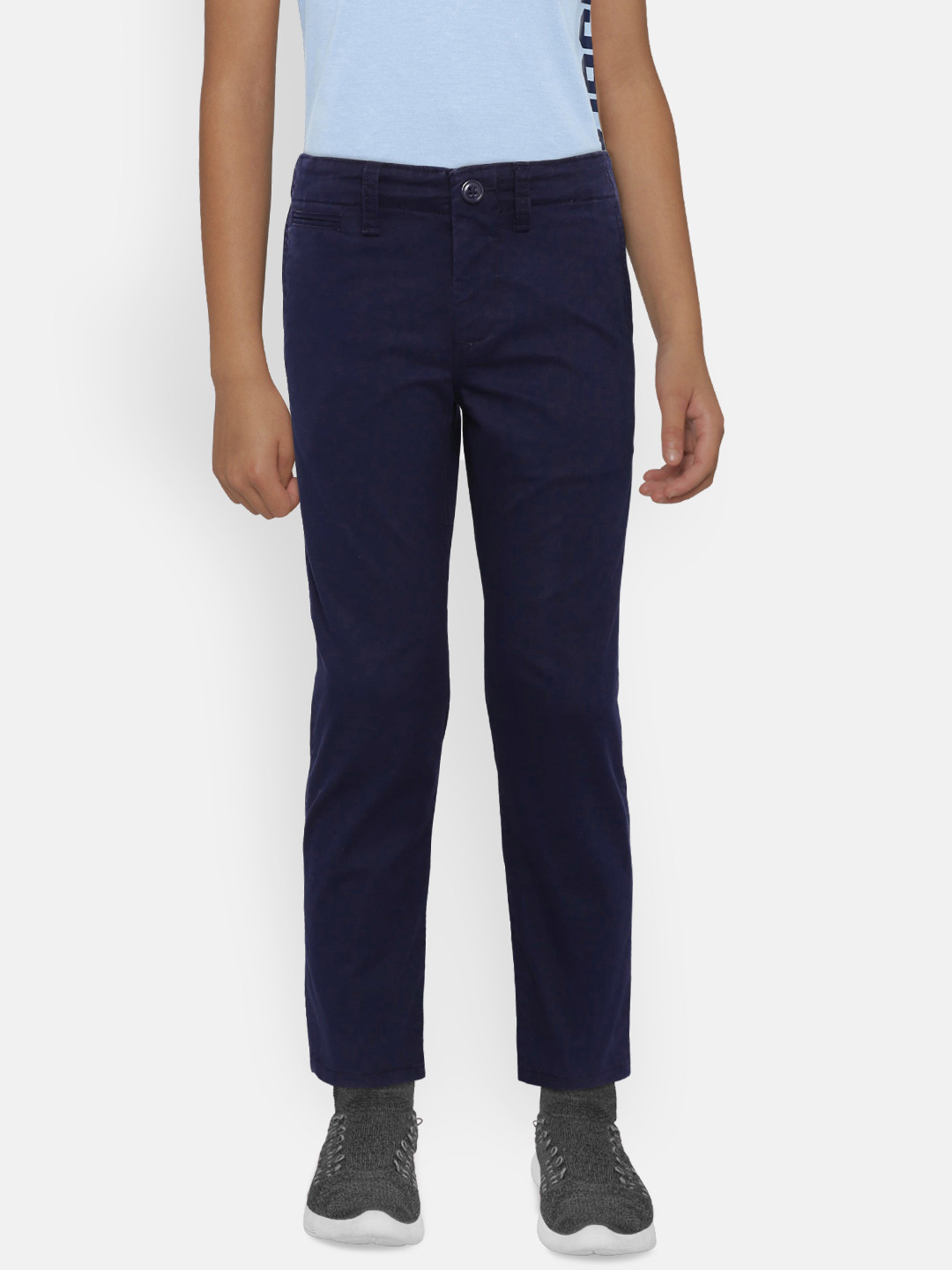 boys navy chinos