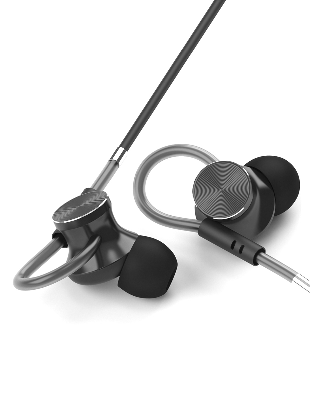 Buy Boult Black Loupe Wired Earphones with Earloop Mic Headphones for Unisex 7116612 Myntra