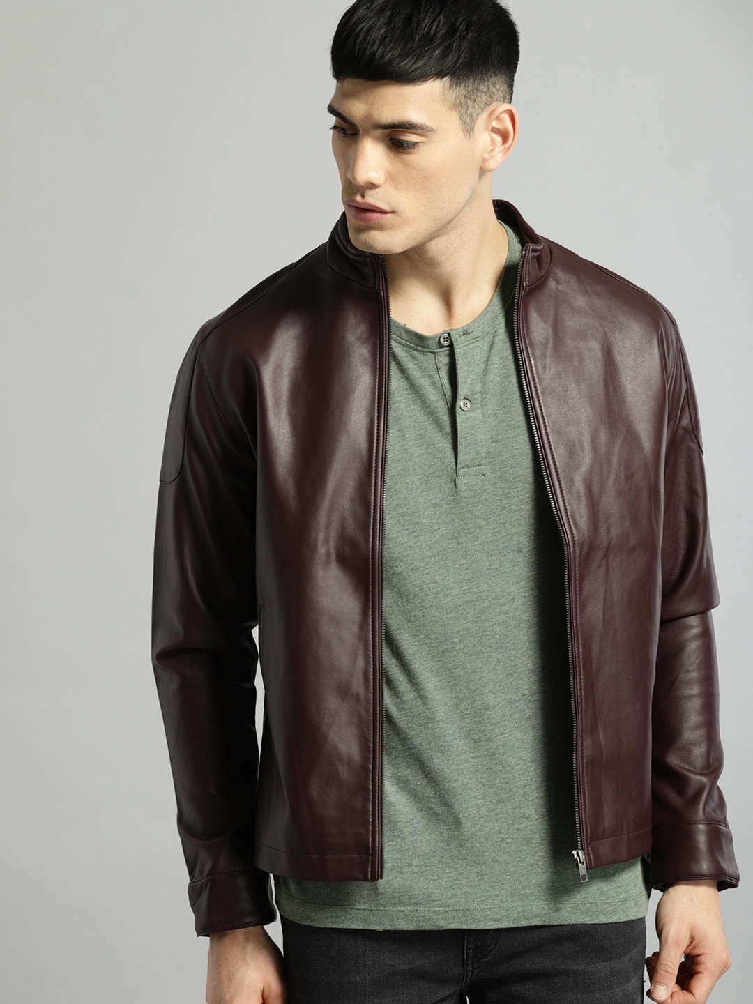 burgundy colour jacket