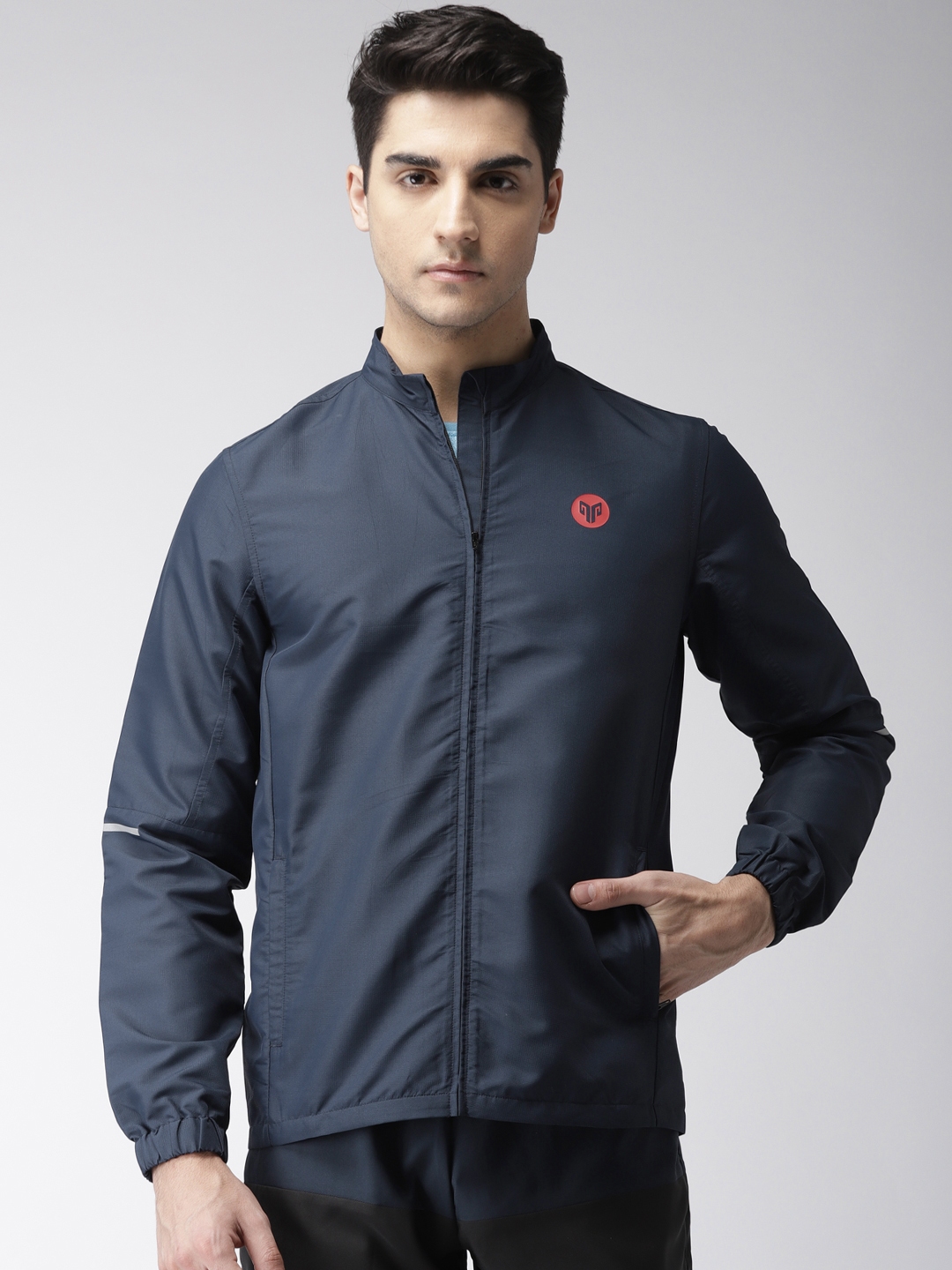 Buy 2GO Men Navy Blue Solid Sporty Running Jacket Jackets for Men 7116705 Myntra