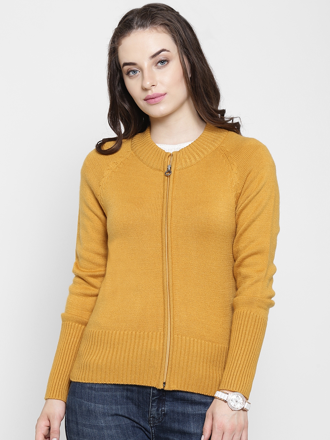 Mustard yellow hotsell cardigan womens