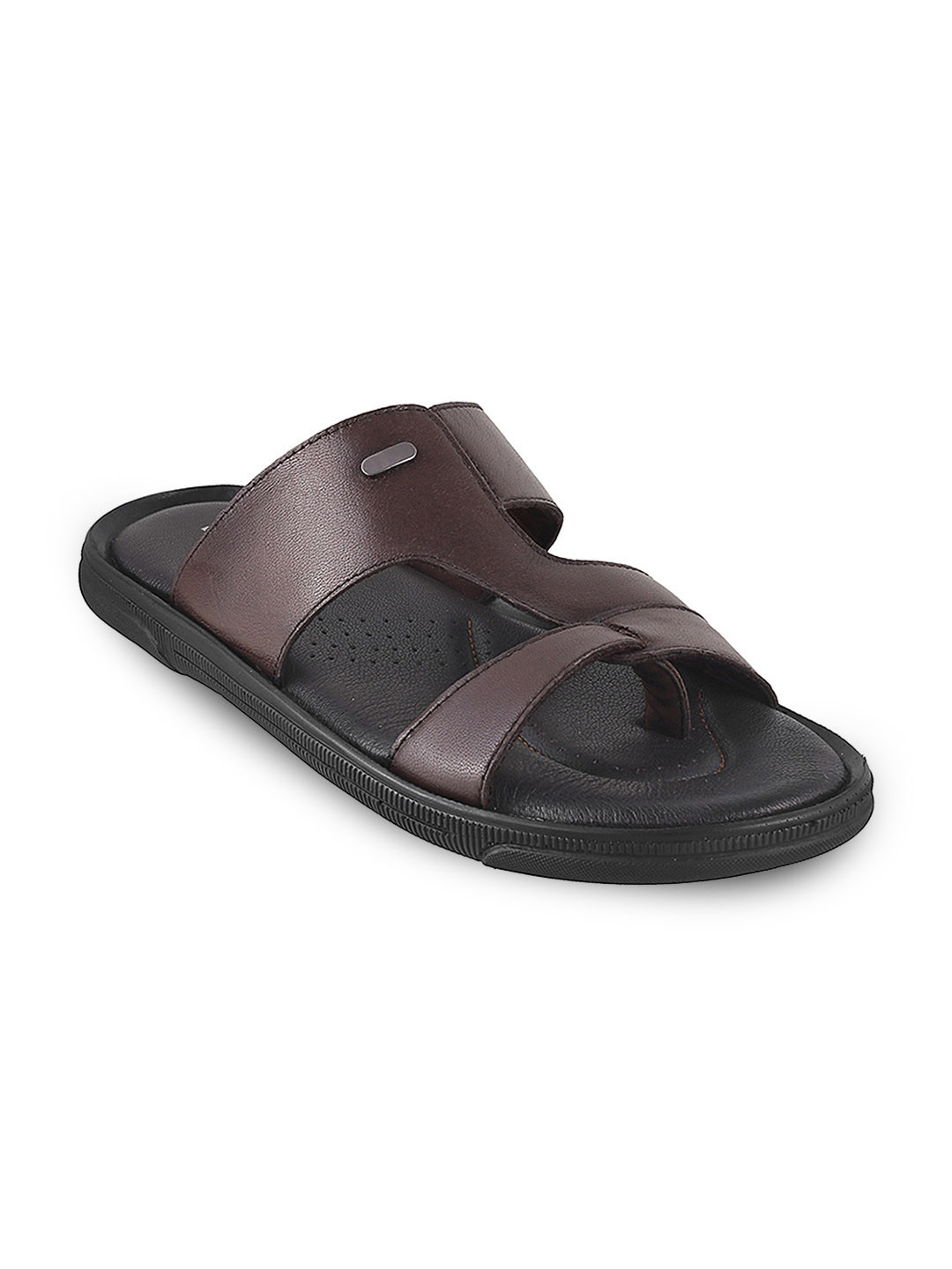 Buy Mochi Men Brown Comfort Leather 