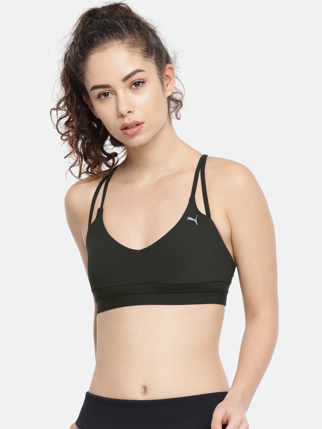 puma strappy mix bra