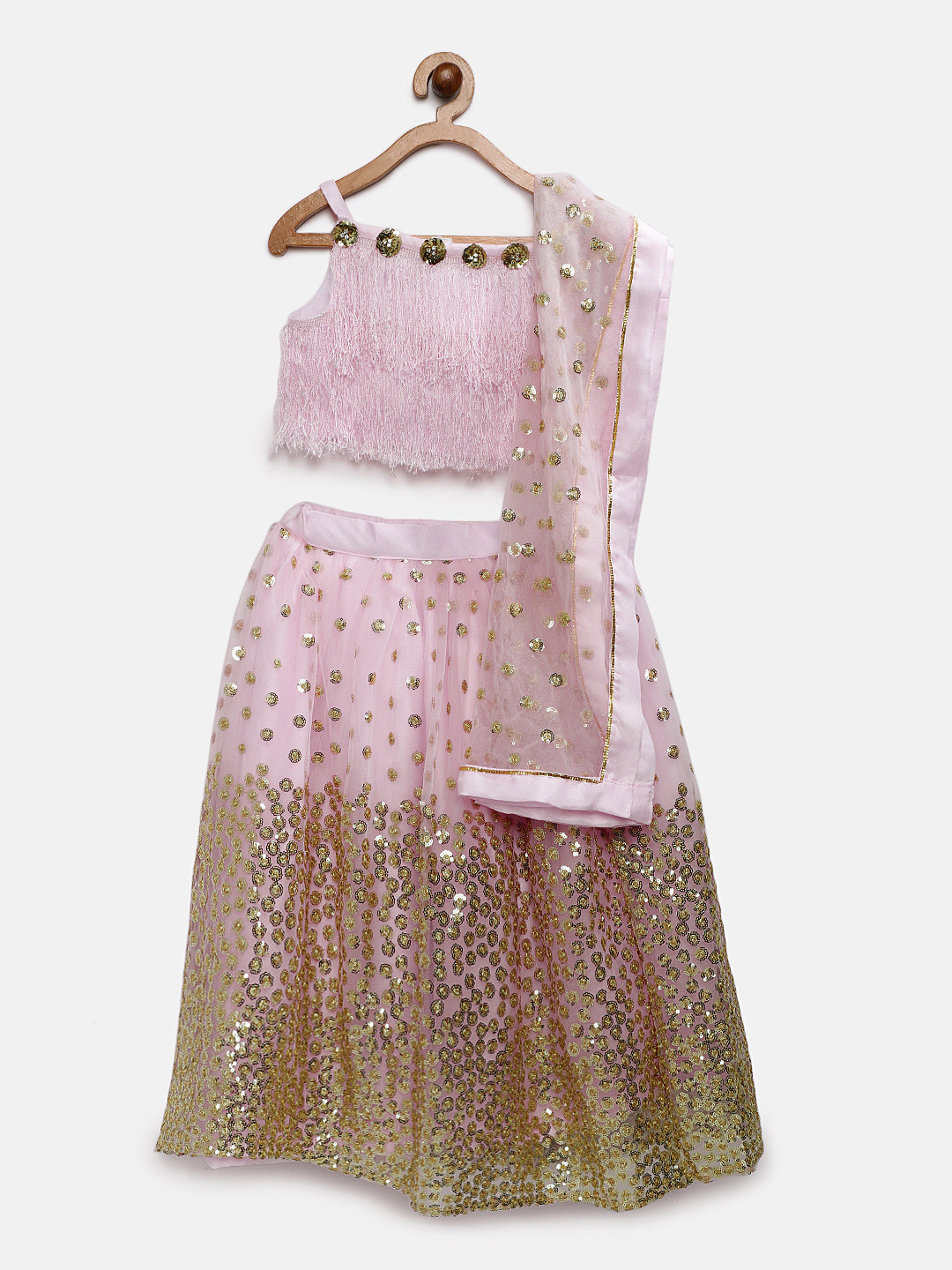 Fairies Forever Pink Ready to Wear Lehenga & Blouse with Dupatta