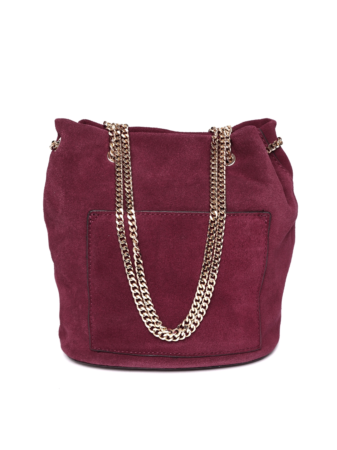 Mango maroon 2025 solid shoulder bag