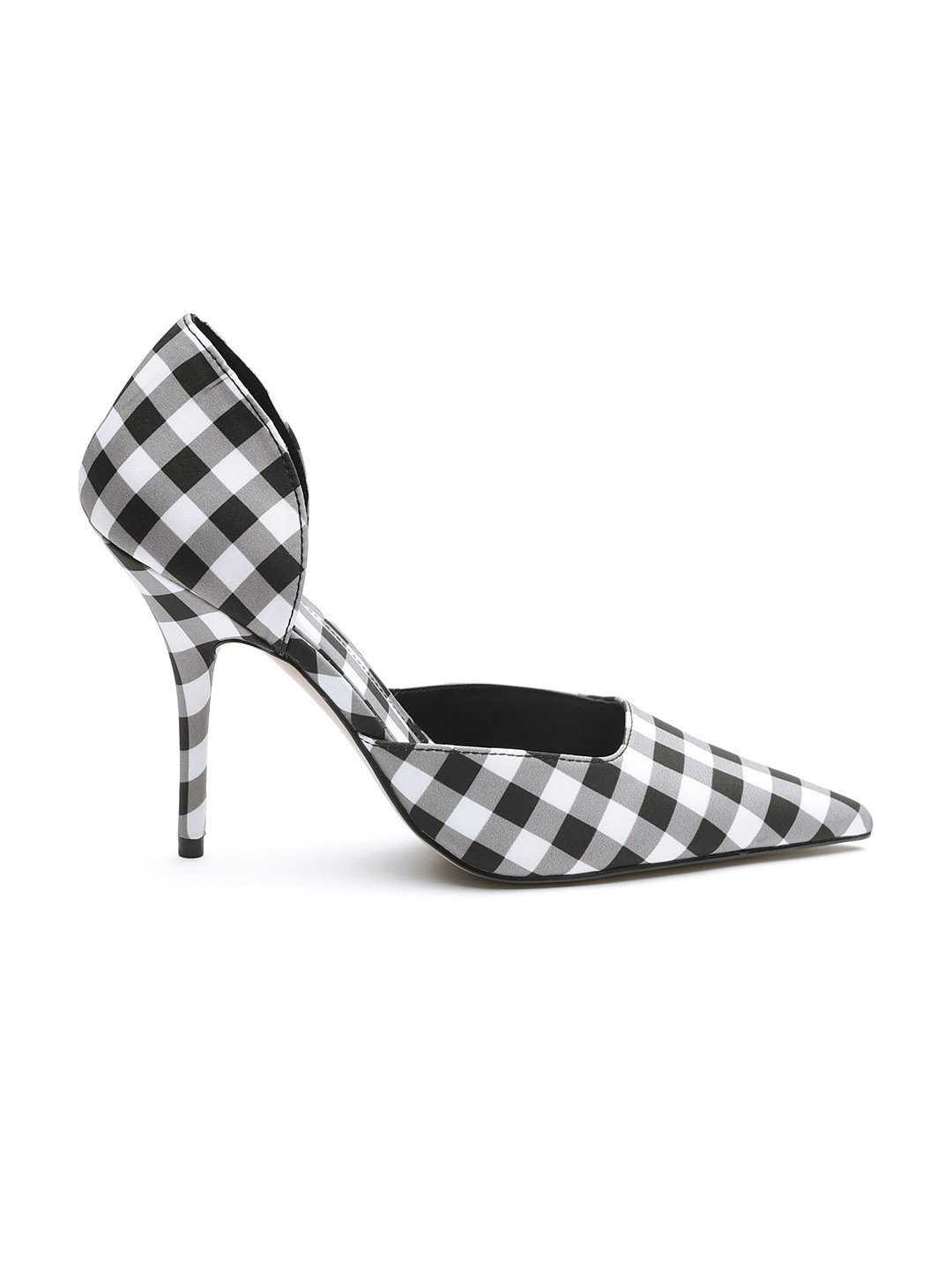 Buy MANGO Women White u0026 Black Checked Pumps - Heels for Women 7161715 |  Myntra