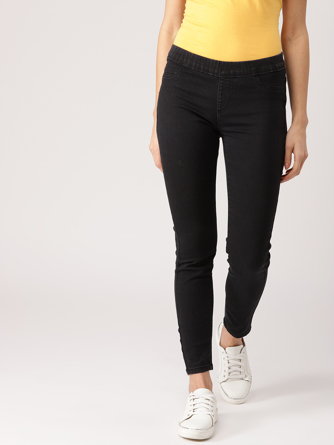 Buy DressBerry Women Black Solid 