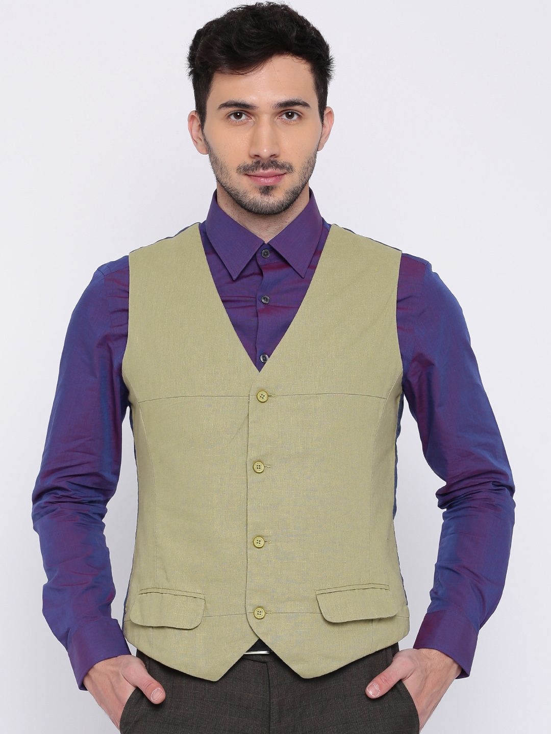 Waistcoat myntra top
