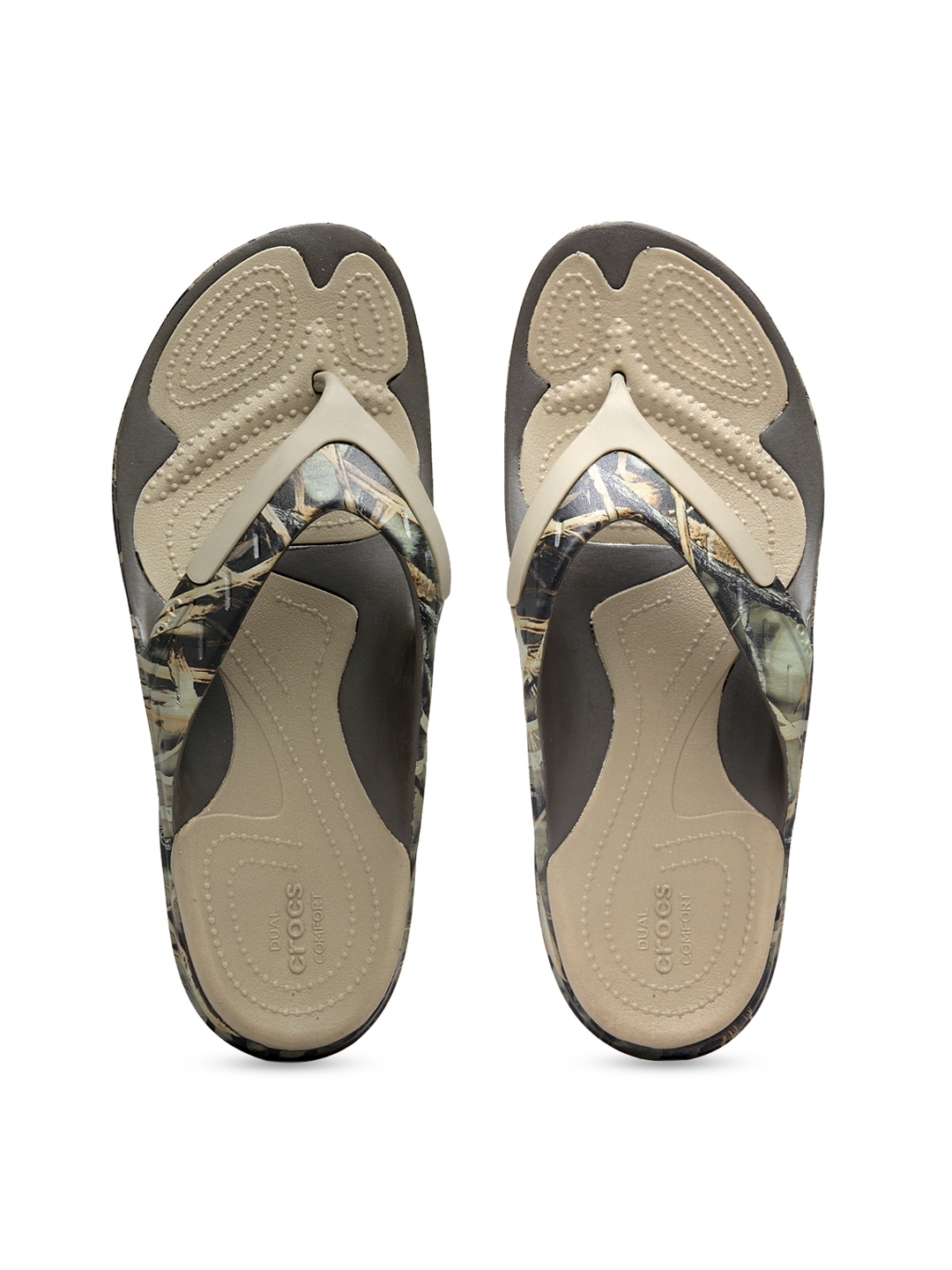 brown crocs flip flops