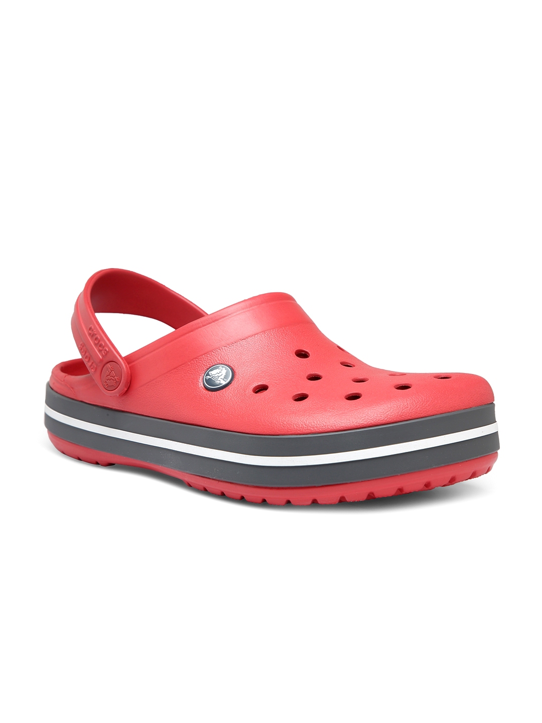 Buy Crocs Men Red & Grey Clogs - Sandals for Men 7178346 | Myntra