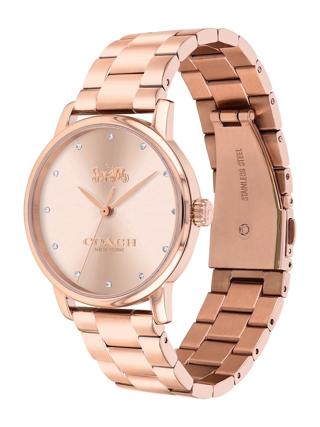 Coach ladies shop watch rose gold