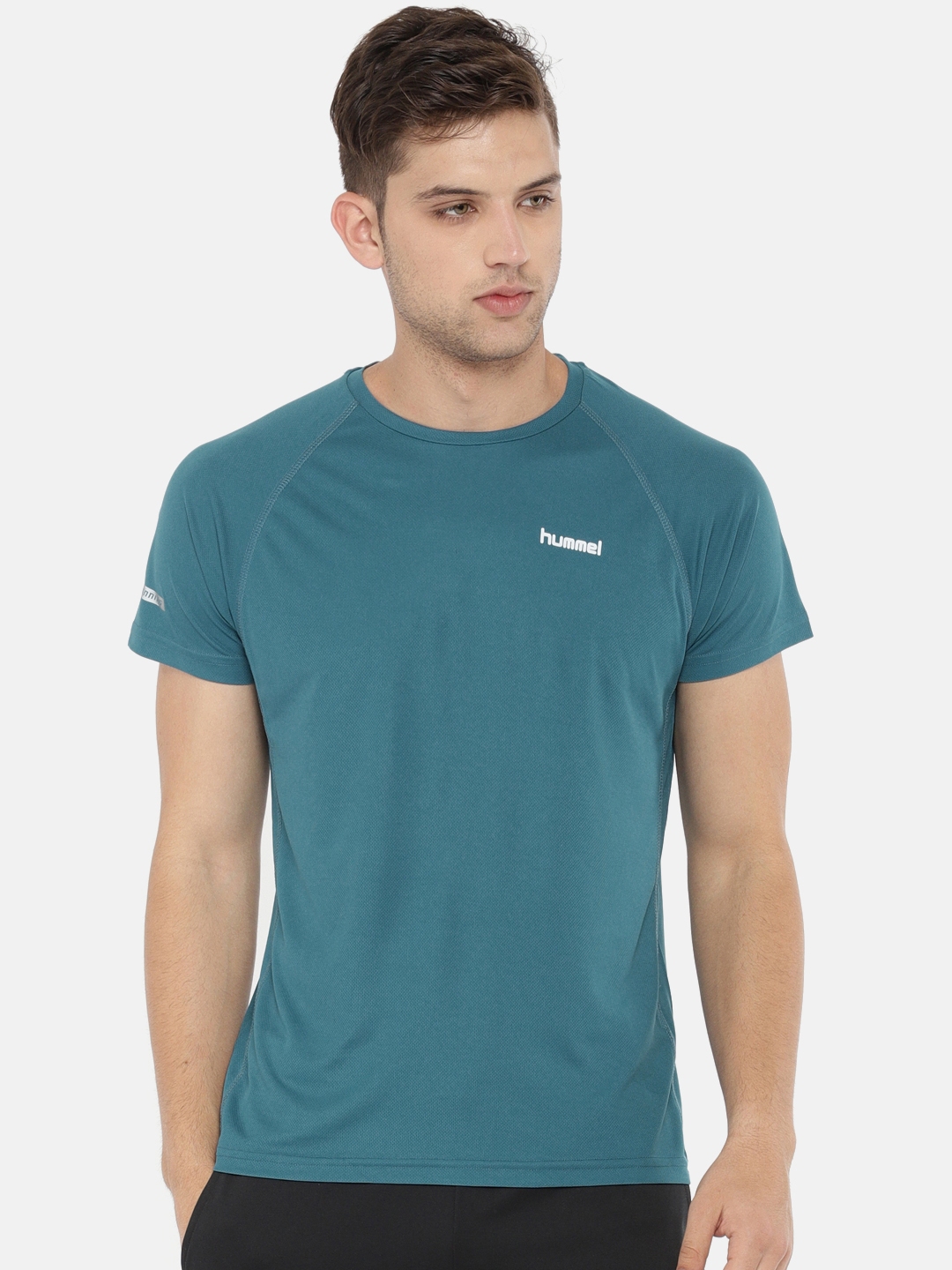 hummel Men Blue T-shirt (M) by Myntra