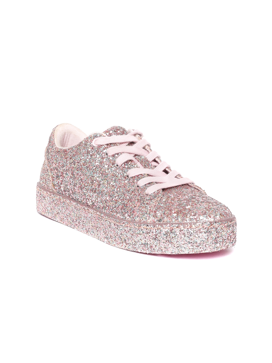 Buy ALDO Rose Gold Toned Embellished Sneakers - for Women 7189966 | Myntra