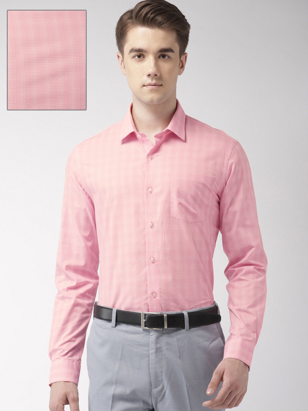 pink formal shirt mens