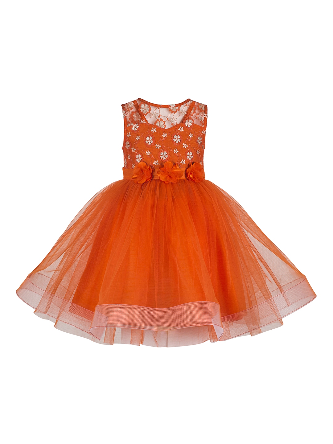 orange gown for kids