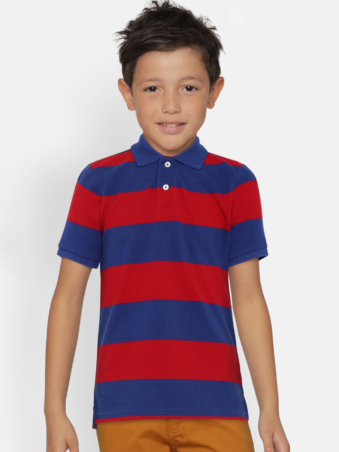Size M Red Navy or White! NWT New Boy's Gap Striped Polo Shirts 