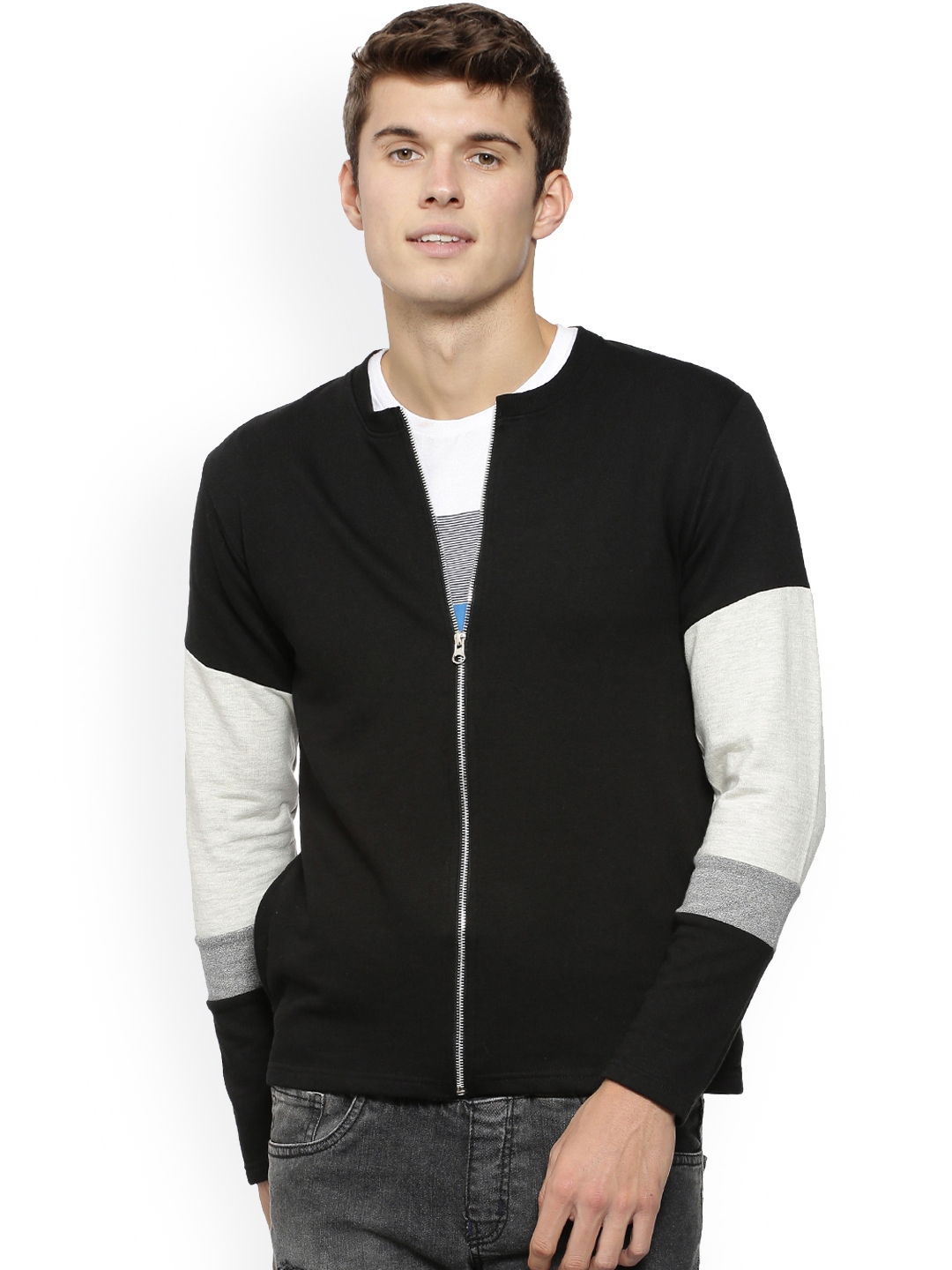 campus sutra full sleeve solid men jacket