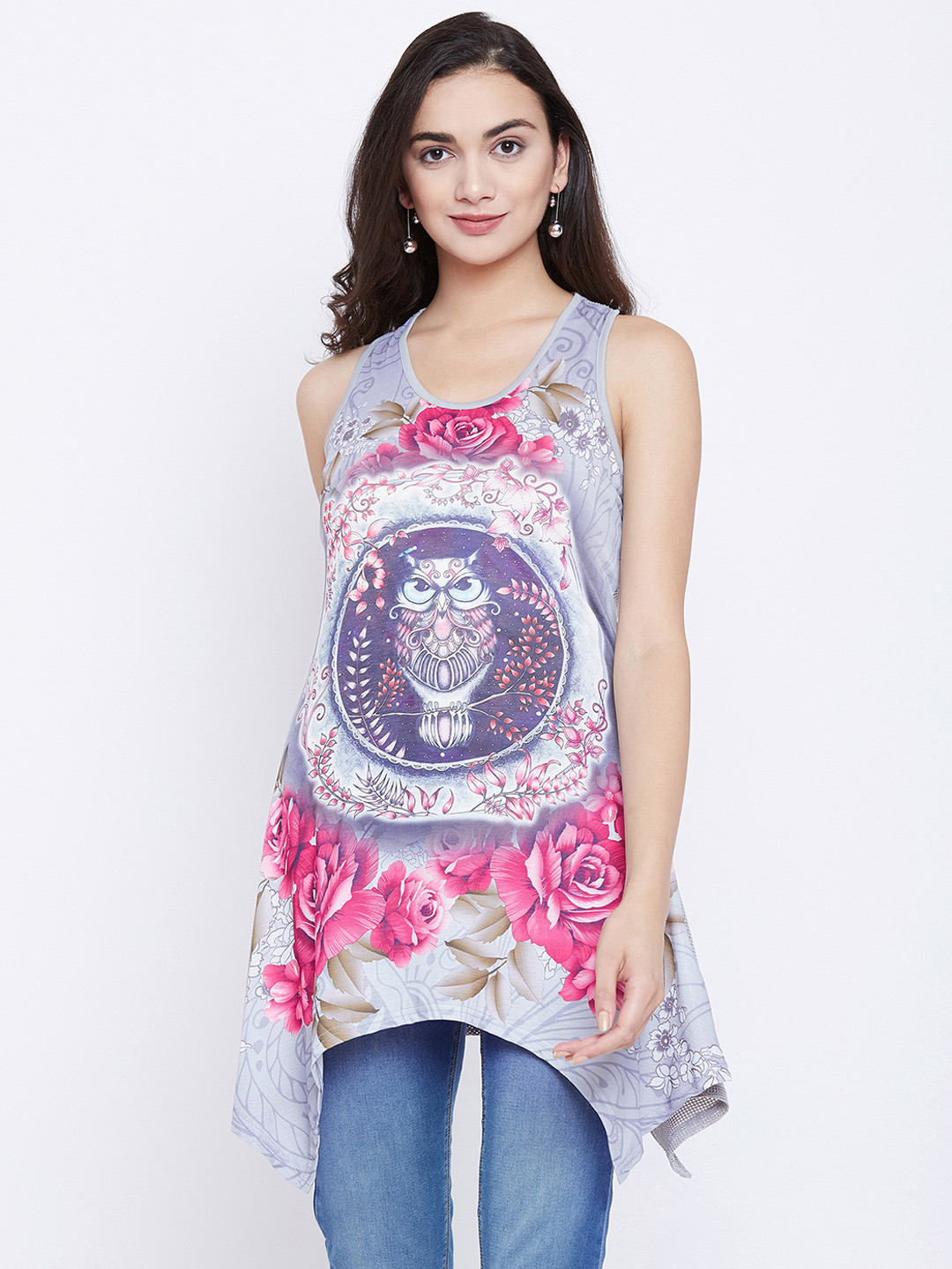 Camey Grey Printed Tunic