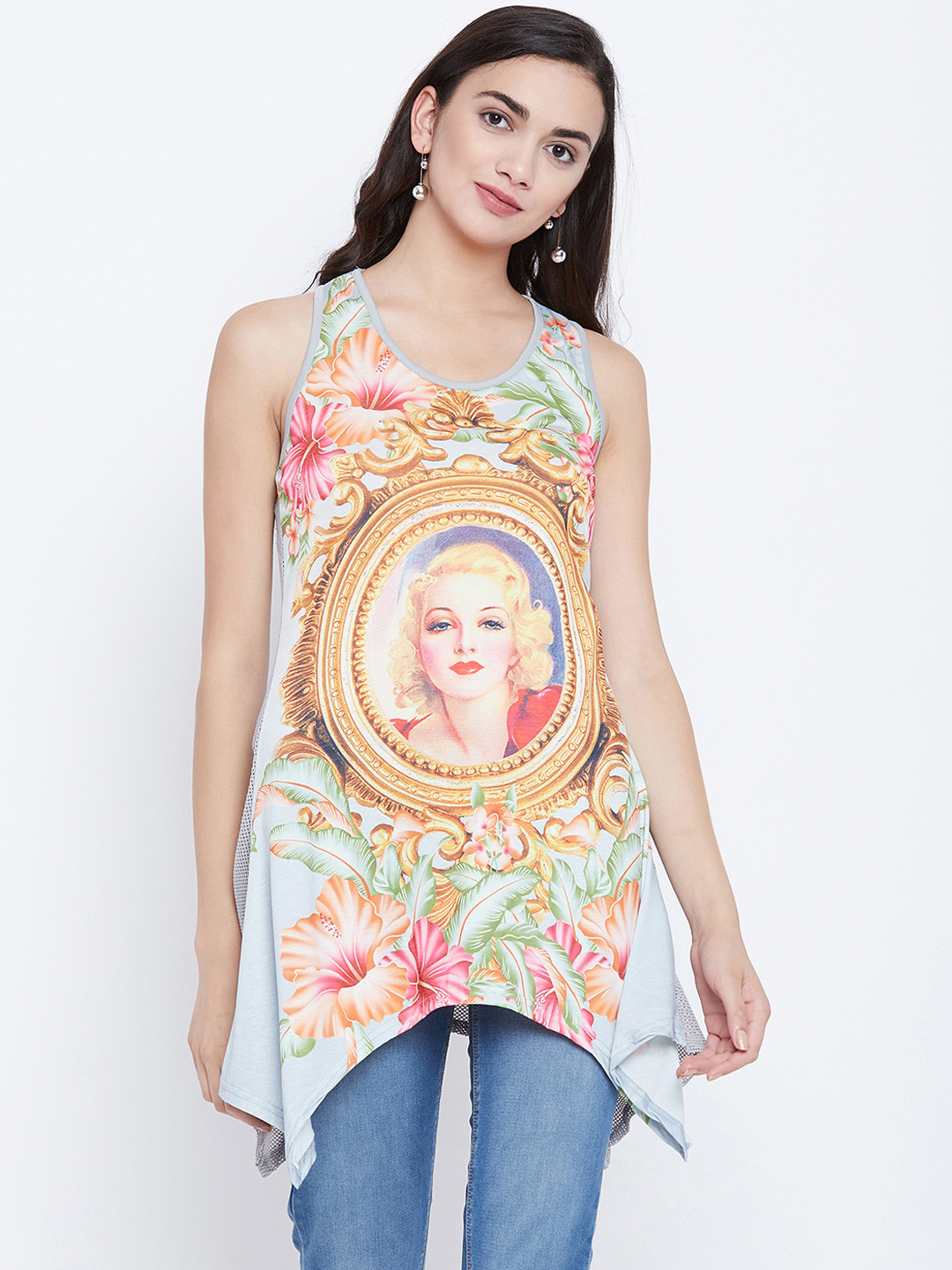 Camey Grey Printed Tunic