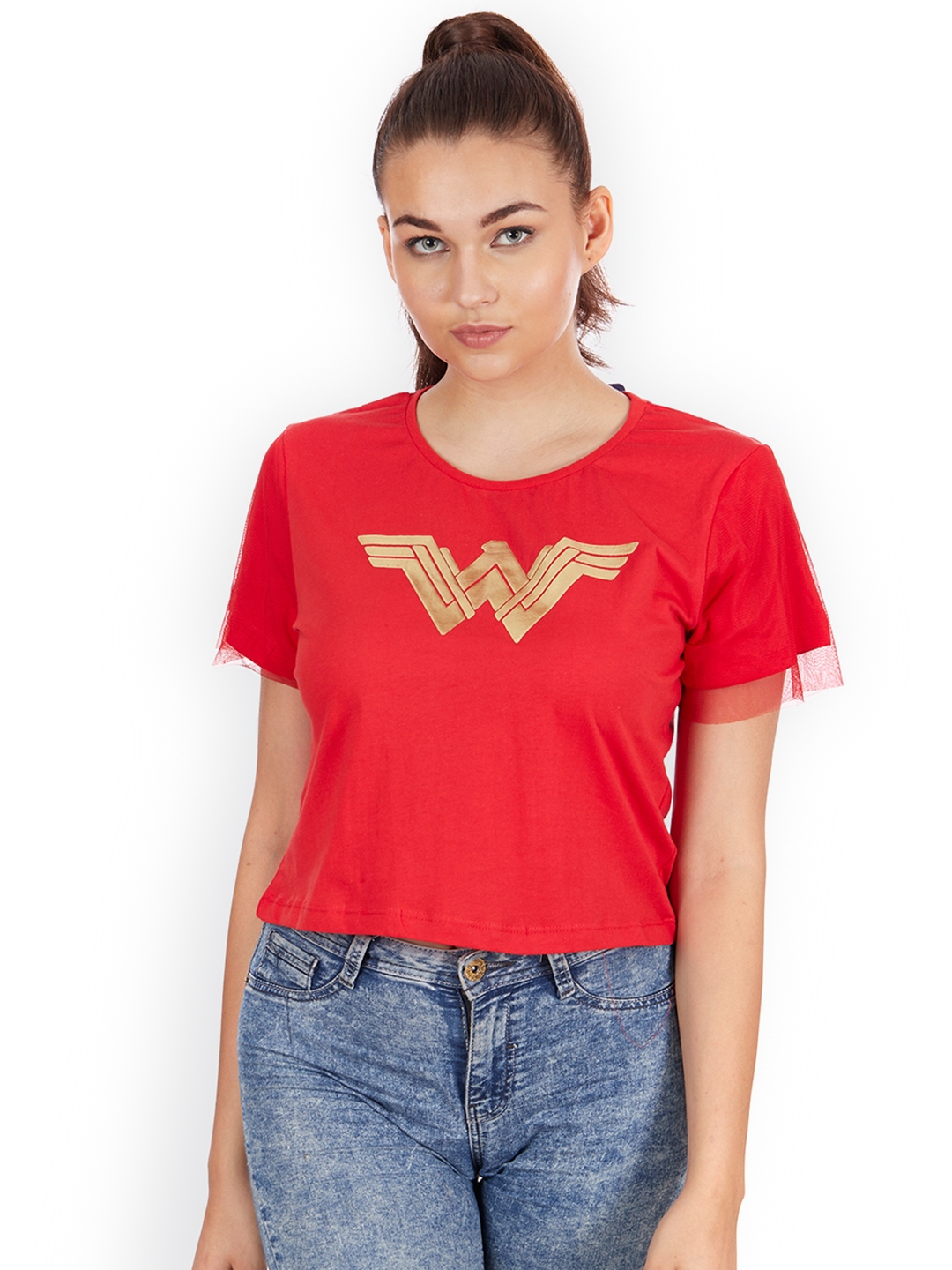 red wonder woman shirt
