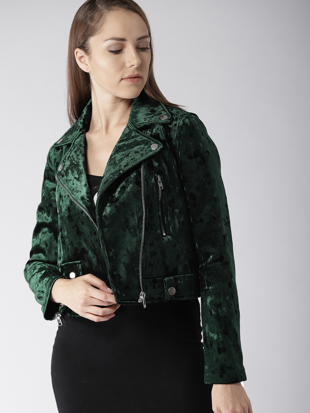 Green velvet jacket deals forever 21