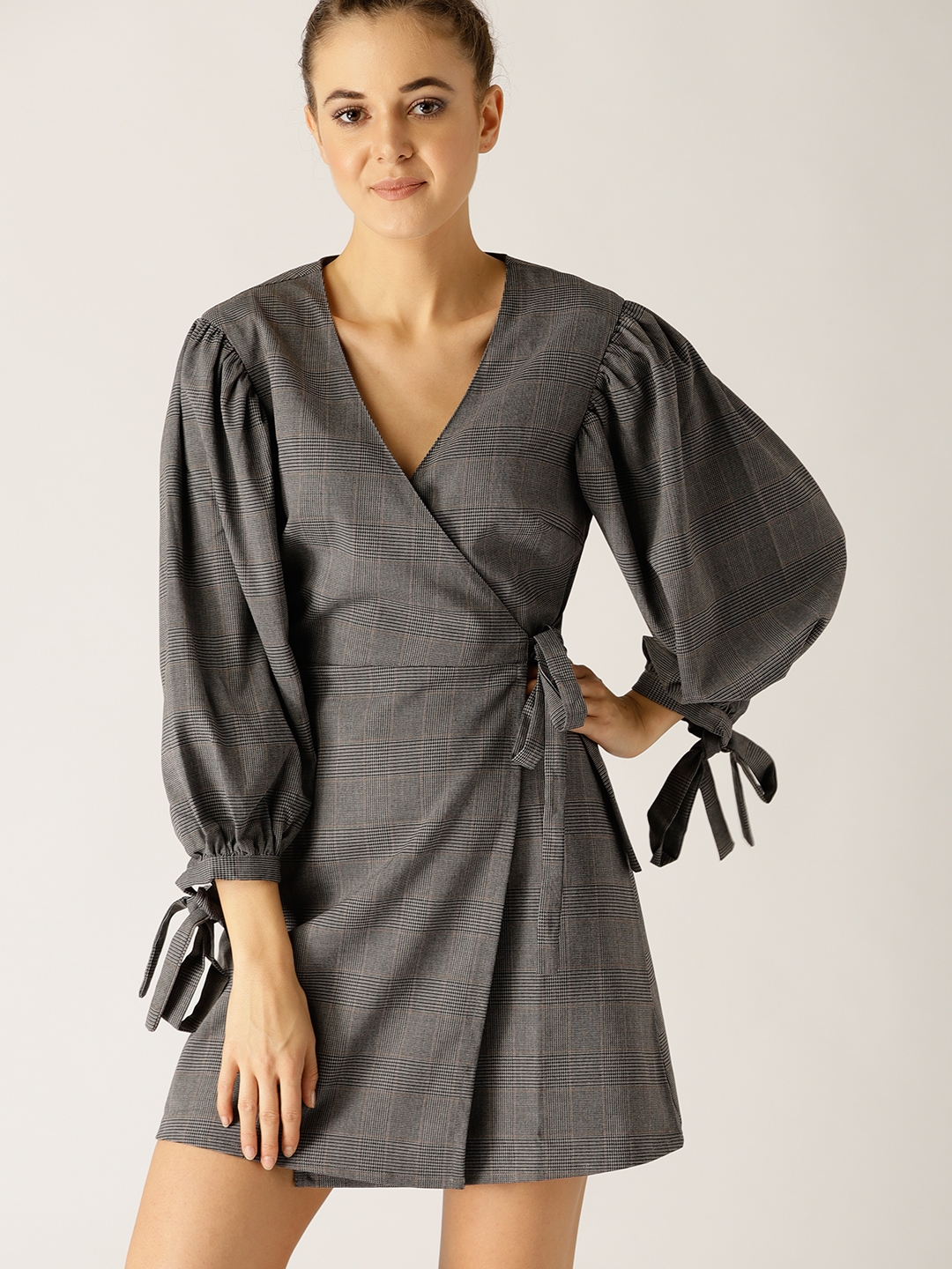 gray wrap dresses