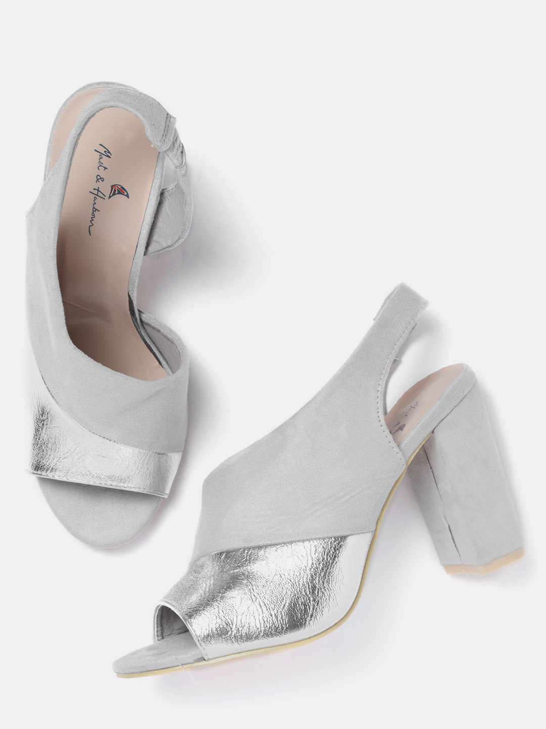 grey colour heels