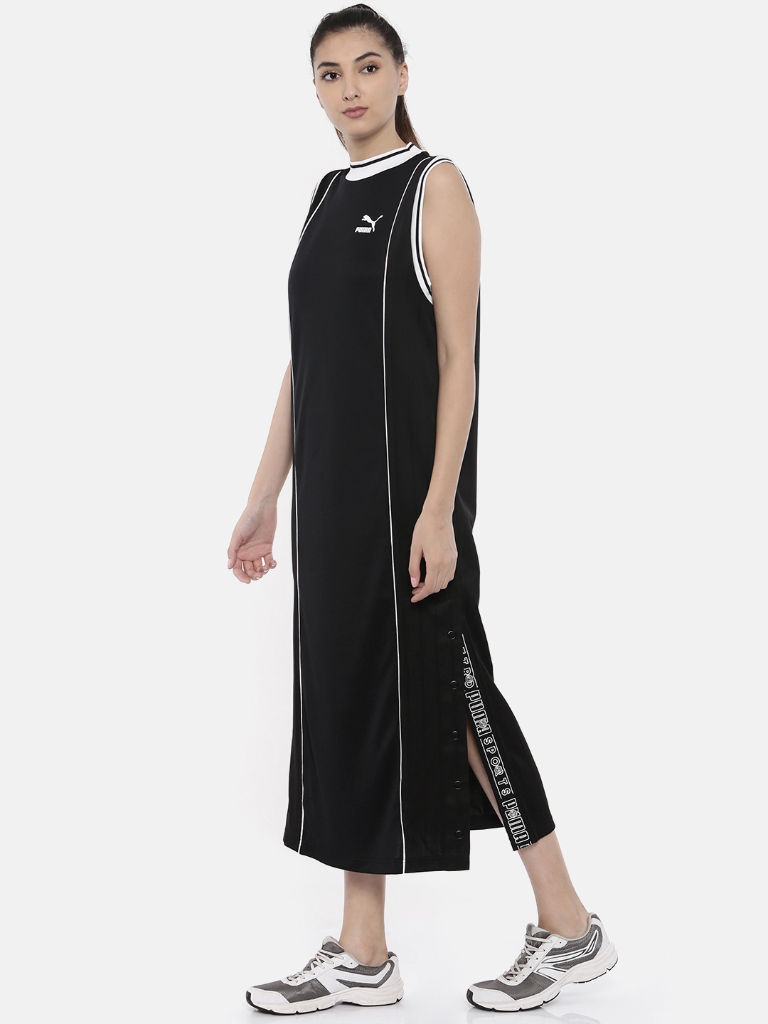 Buy Puma Womens Polyester TShirt KneeLength Dress 53784734Sunset  GlowS at Amazonin