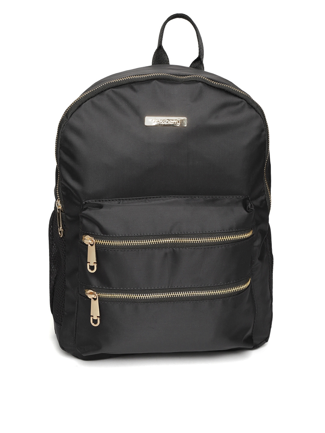 DressBerry Women Black Solid Backpack