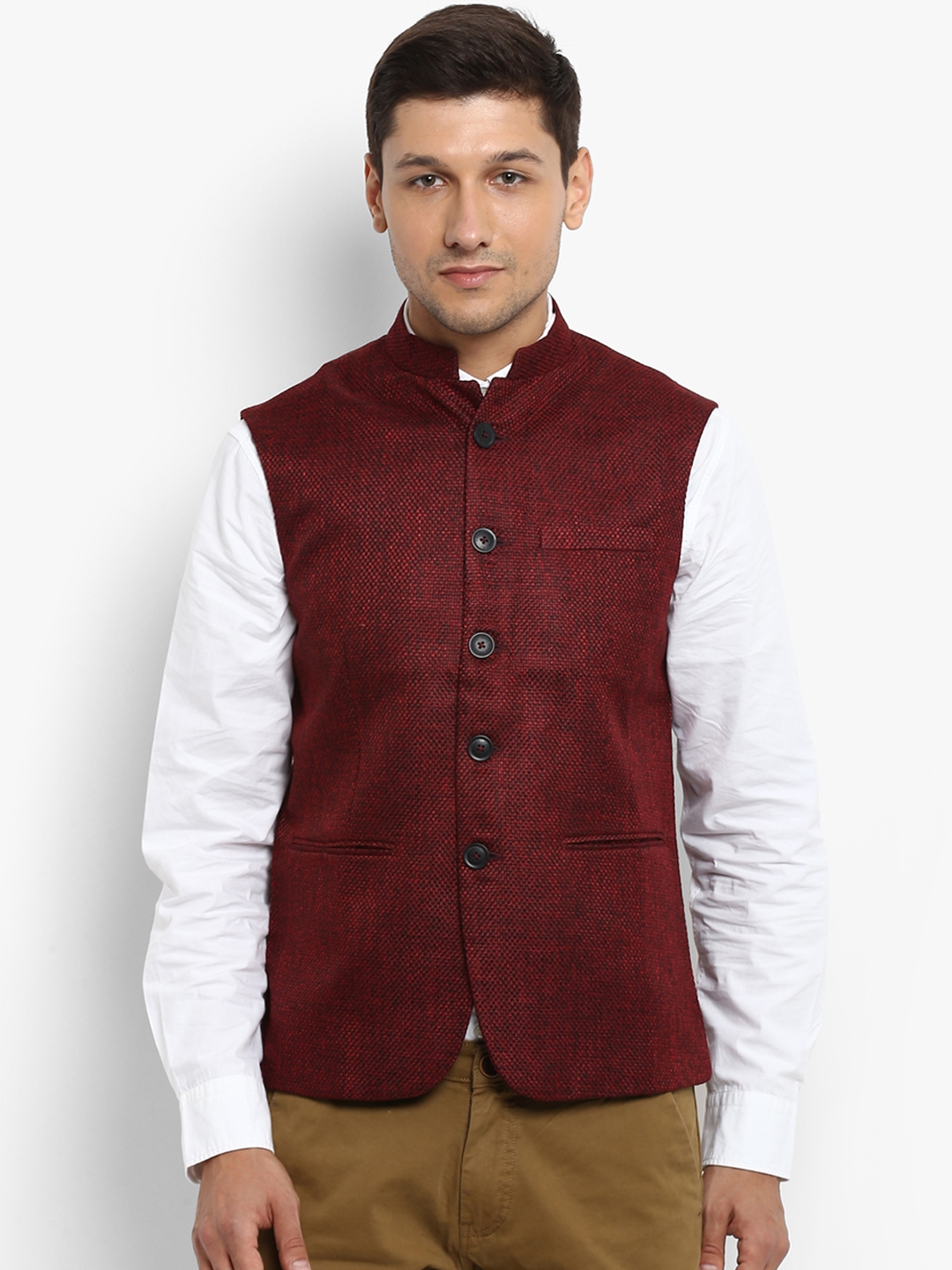 Nehru jacket hotsell red tape