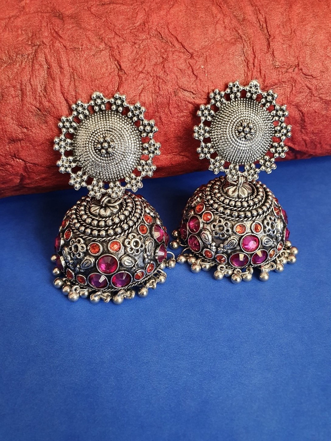 oxidised earrings myntra