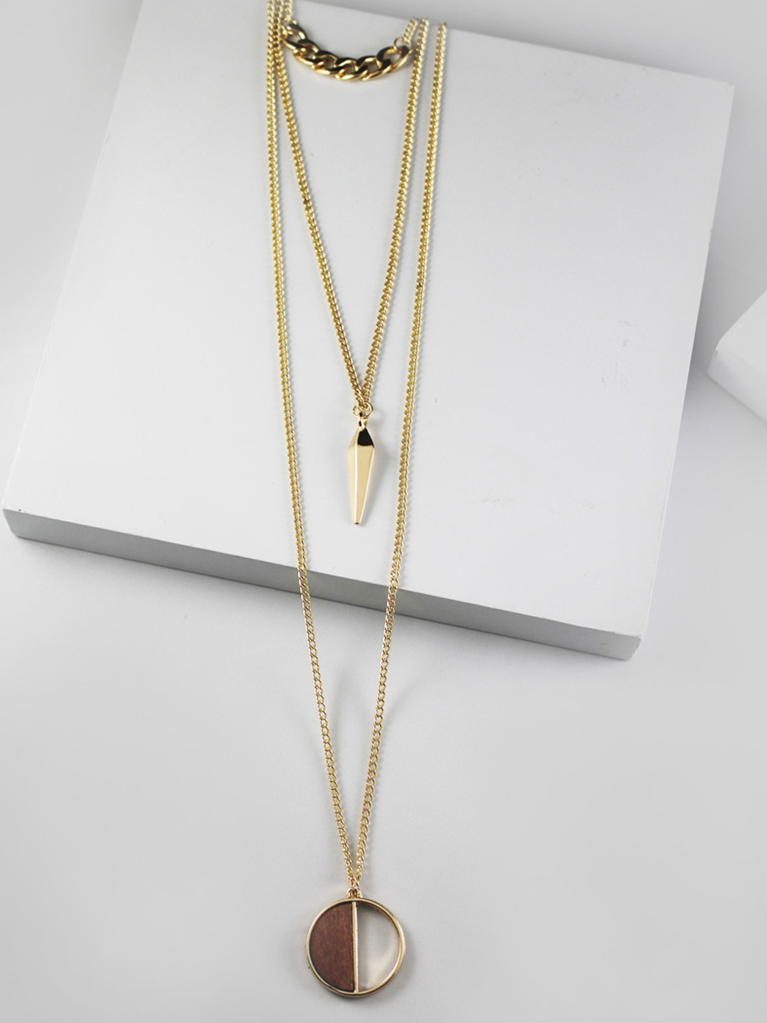 Tipsyfly Coffee Brown Alloy Gold Plated 