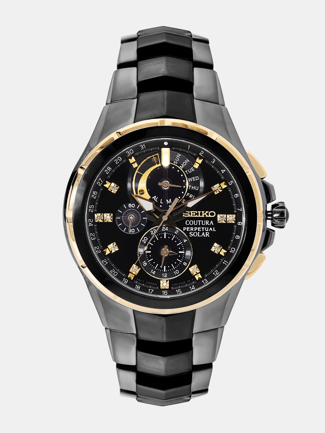 Buy SEIKO Coutura Men Black Analogue Watch SSC573P1 - Watches for Men  7245585 | Myntra