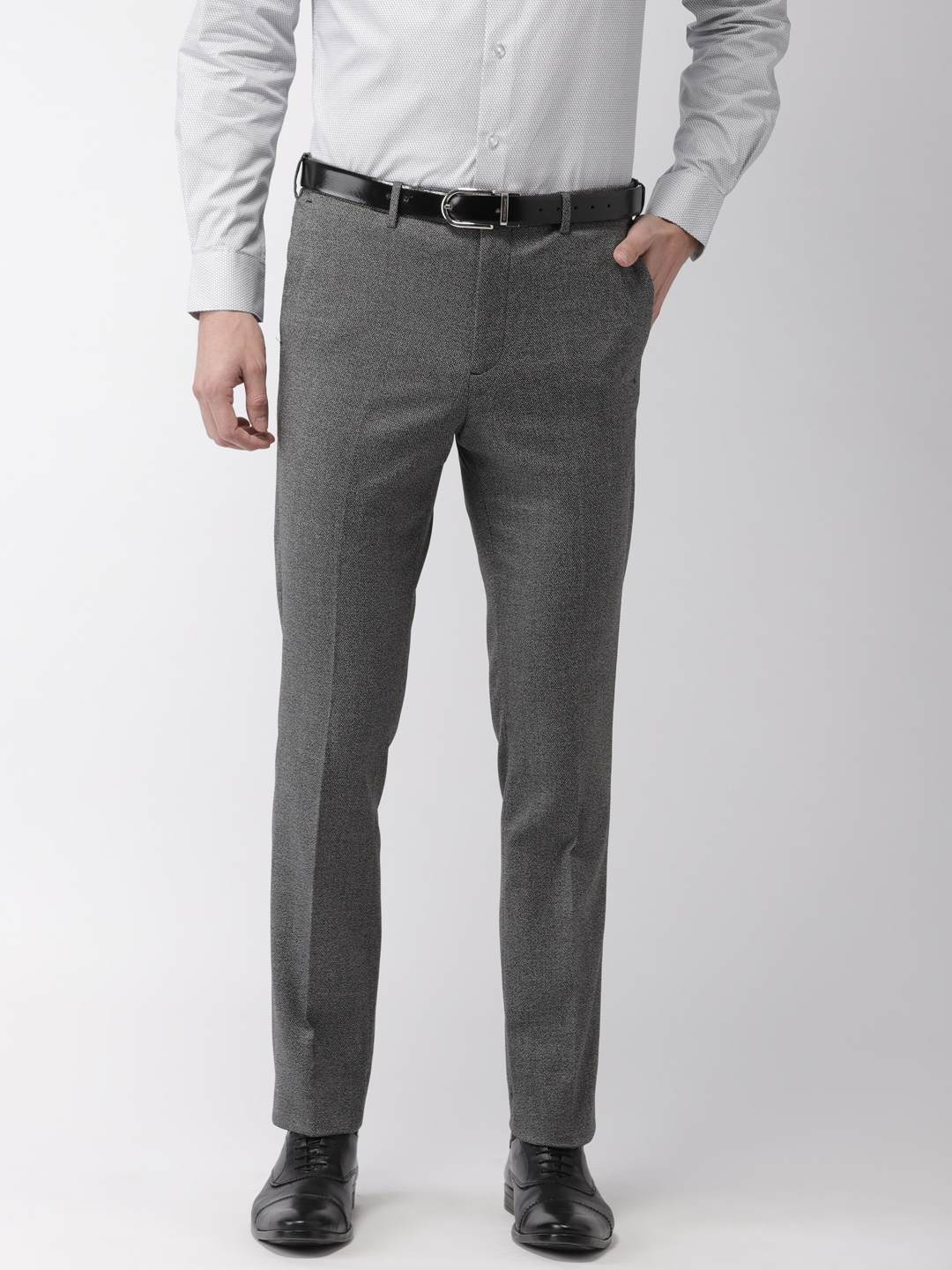 tapered fit formal trousers