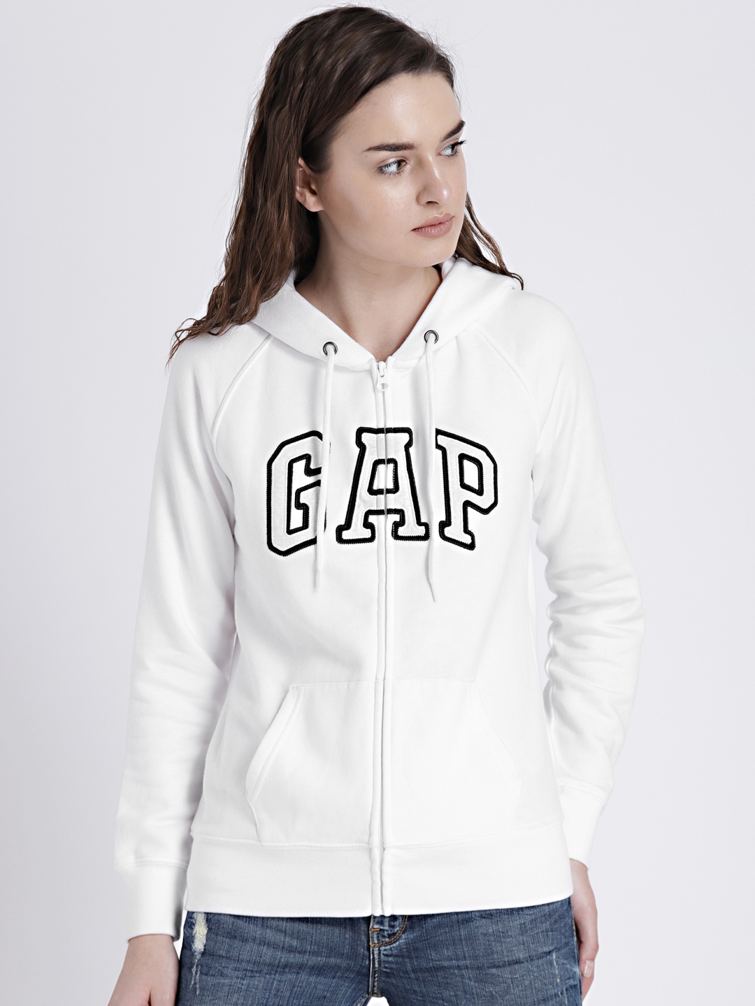 white gap hoodie