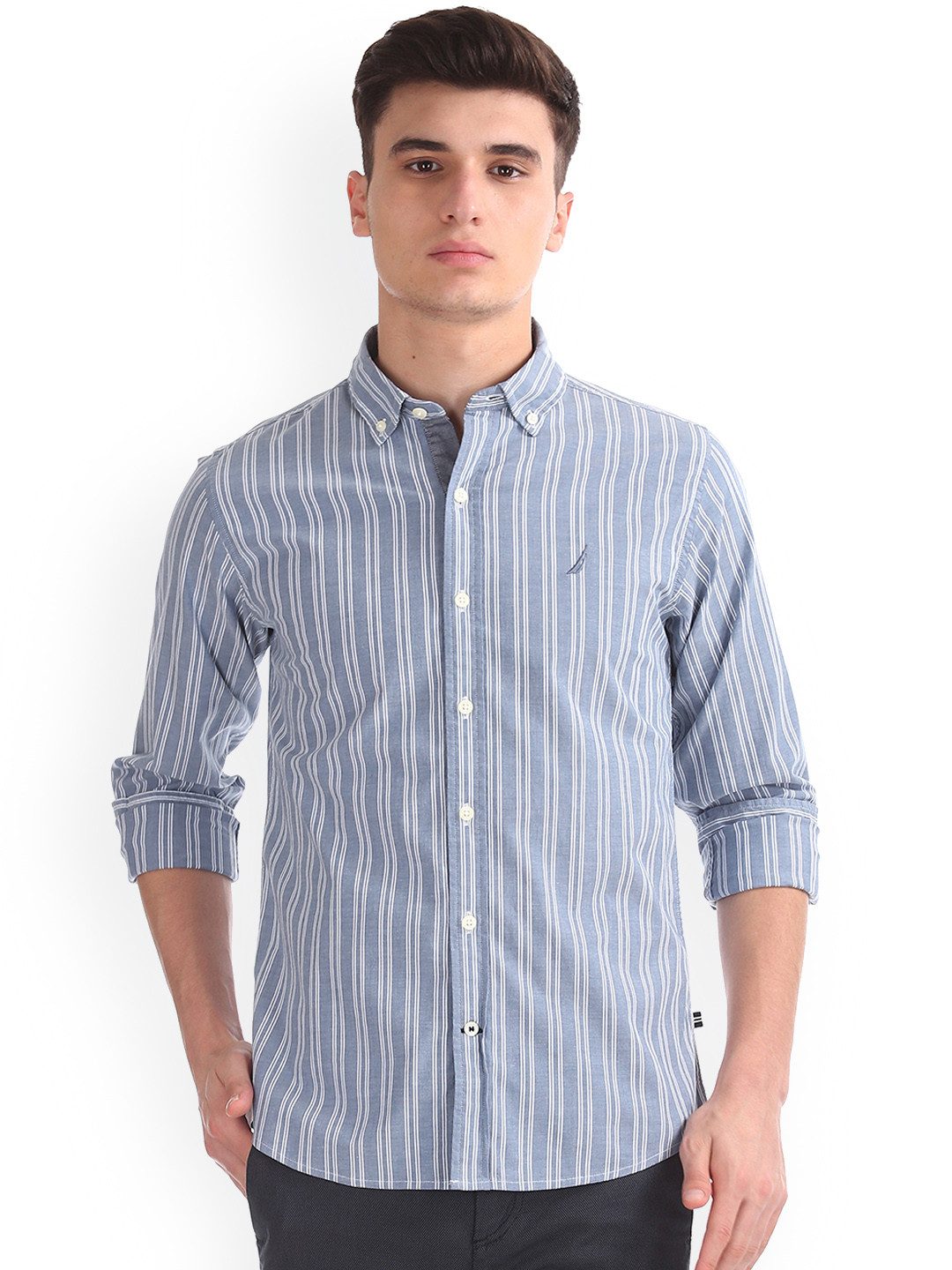 Slim Fit Striped Casual Shirt - Shirts 
