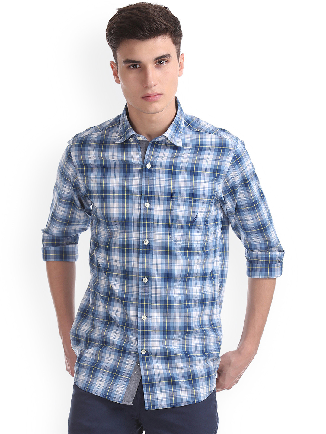Plaid blue shirt Clearance
