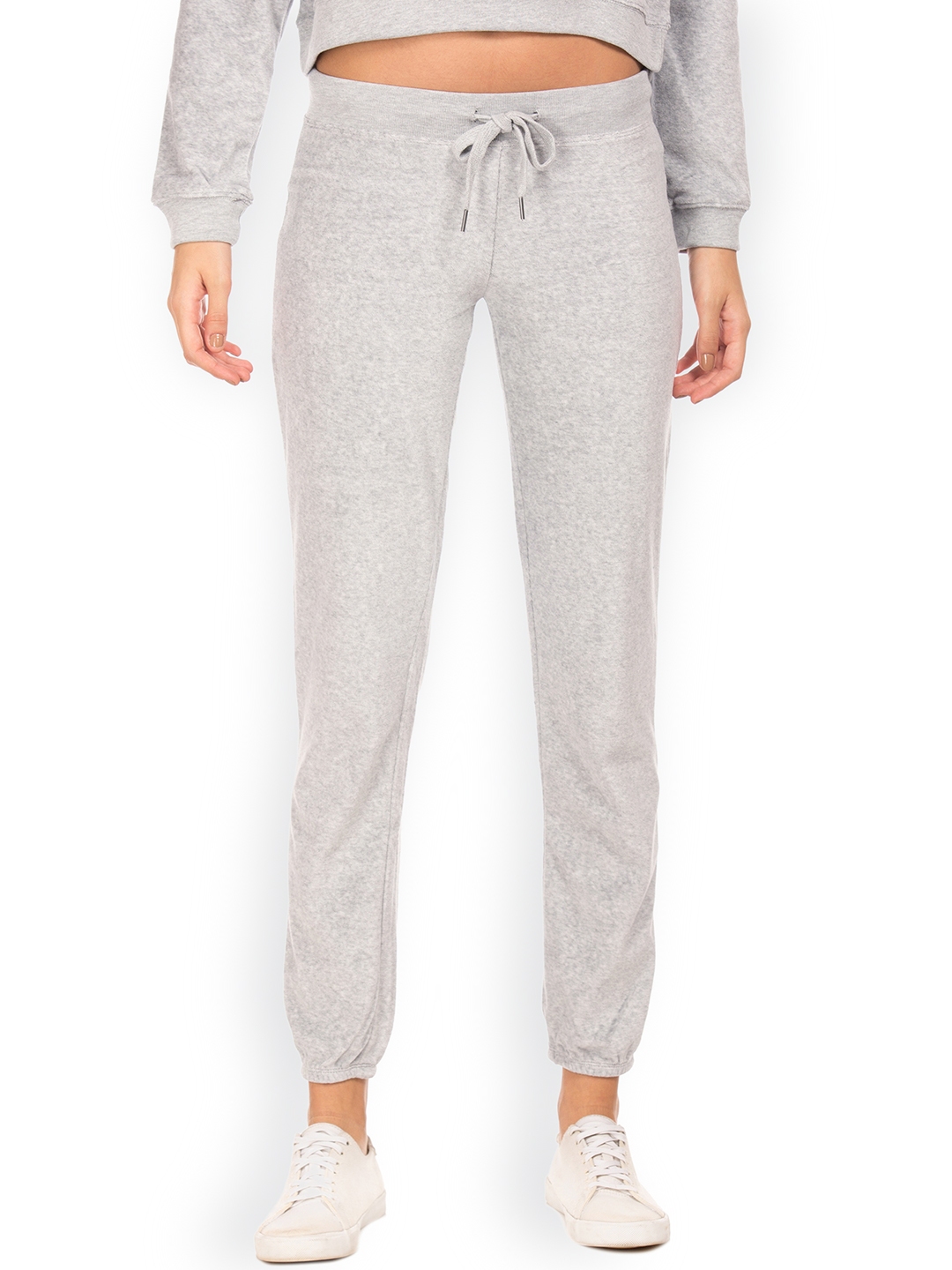 womens grey slim fit joggers