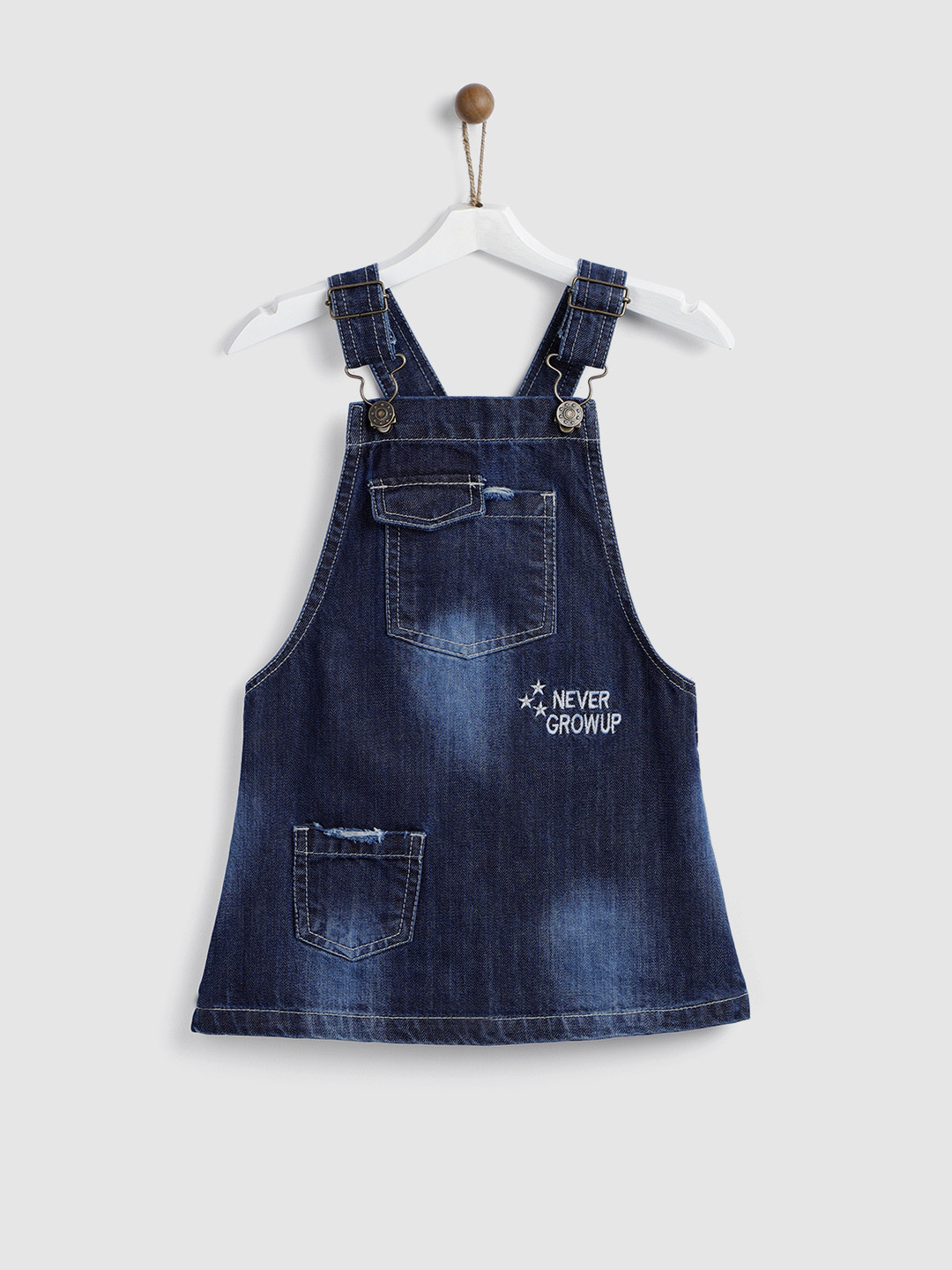denim pinafore girls